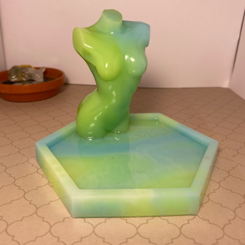 Neon Goddess Jewelry Coaster!